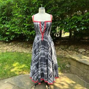 70s Giorgio Santangelo plaid sundress